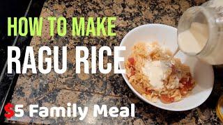 Low-Calorie $5 Family Meal / RAGU RICE DISH/ all the flavor!