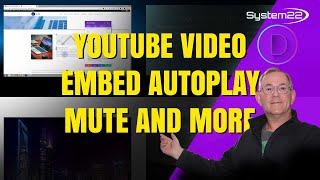 Divi Theme Embed A YouTube Video With Autoplay Mute Loop And More