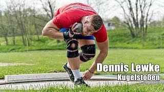 Dennis Lewke Kugelstoß-Training