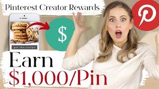 Pinterest Creator Rewards - Earn $1000/Pin // How to Make Money on Pinterest in 2022 (TUTORIAL)