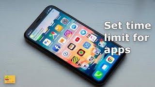 How to set time limit for apps in your iPhone or iPad that you use frequently