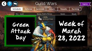 Gems of War - Guild Wars GREEN Attack for the Week of March 28, 2022