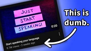 Why speaking a language DOESN'T lead to fluency.