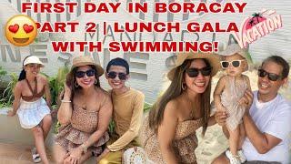 FIRST DAY IN BORACAY PART 2 | LUNCH GALA WITH SWIMMING!! | AnnaJoe VLOGS