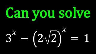 Solving A Cool Exponential Equation