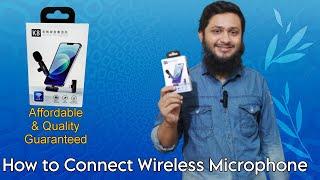 Best Microphone for Youtube | How to Connect Wireless/Bluetooth Microphone | Mic for New Youtubers.