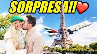 VIAJÉ A PARIS EN MI 1 ANIVERSARIO CON MI NOVIA POR SORPRESA ️