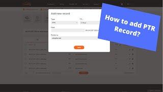 How to add PTR Record? (2021)