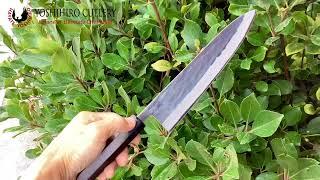 Yoshihiro Kurouchi Black-Forged Blue Steel Stainless Steel Clad Gyuto Chef Knife