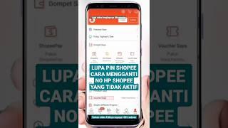 Lupa PIN shopee No Hp tidak aktif #lupapin #shopee