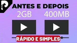 Como comprimir vídeos e reduzir o tamanho de qualquer vídeo sem perder a qualidade!