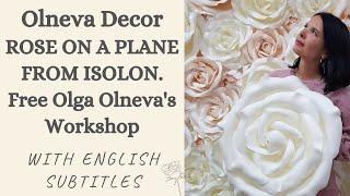 ROSE ON A PLANE FROM ISOLON. Free Olga Olneva's Workshop