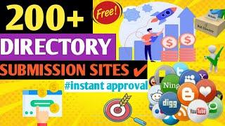 200+ Free Directory Submission Sites | 100% Instant Approval | How to do Directory Submissions | SEO