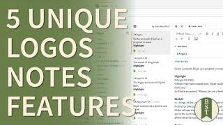 Logos Bible Software: 5 Unique Notes Features