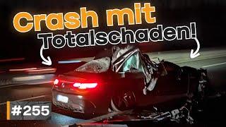 Heftiger Crash auf Autobahn, Parkplatz-Unglück und Leitplanke geknutscht! | #GERMAN #DASHCAM | #255