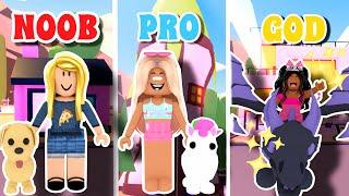 ROBLOX NOOB vs PRO vs GOD In ADOPT ME!!!