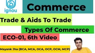 Commerce | Commerce Definition | Trade And Aids To Trade | Types Of Commerce | Types Of Trade | eco1