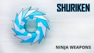 Easy Paper Ninja Star Tutorial -  How to Make a Paper Shuriken