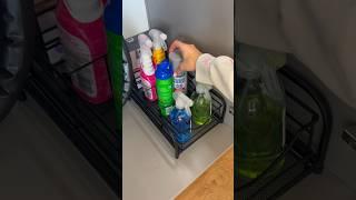 *ASMR* UNDER SINK ORGANIZING! #asmr #satisfying #restock #kitchen #organization #amazonstorefront