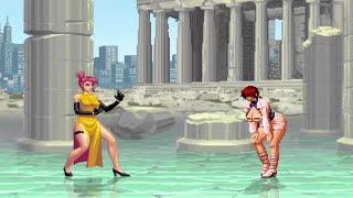 SHERMIE vs MARILYN SUE - High Level Gameplay - KOF Mugen