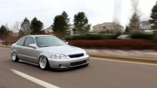 Strat's stanced and boosted EK coupe