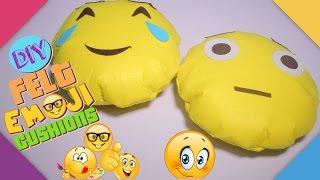 DIY EMOJI Pillows tutorial / How to make felt emoji pillow with NO SEW & NO FABRIC / DIY Kids Crafts