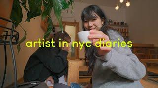 LIFE IN NYC| painting! visiting friends' studios & museum dates 