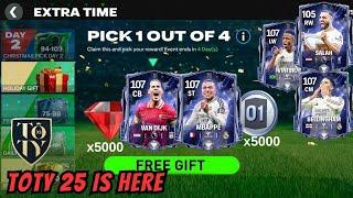 WOW TOTY 25 Is Here | FREE CHRISTMAS GIFT Fc Mobile