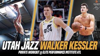 7 Foot Utah Jazz Center WALKER KESSLER gets Preseason workout in Atlanta ‼️