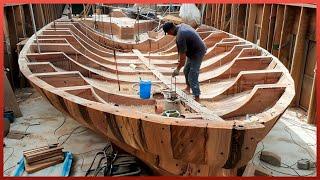 Craftmen Build Massive Wooden Vessel From Scratch | by @ThanhdienNTD