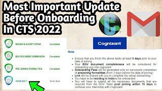 Internship Onboarding Intimation Mail From Cognizant Tamil | CTS onboarding 2022 | Important Notes.
