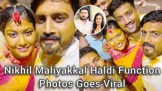 Tv Actor Nikhil Maliyakkal Haldi Function Photos Goes Viral