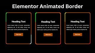Elementor Animated Border