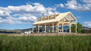 A Montana Barn Raising | Post & Beam Barn Kit