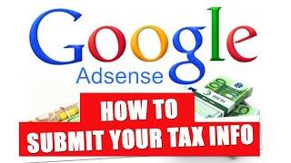 How to setup Google  Adsense Tax Information Reduce 15% Youtube tax