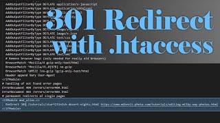 htaccess Redirect 301 - Redirecting a Url for SEO