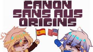 Sans Aus Canon Origins (?) // their native country and stuff lol // no headcanons // AmIsChill