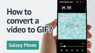 How to convert a video to GIF on the Galaxy phone? [One UI 6.1]