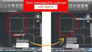 how to use trim command in autocad