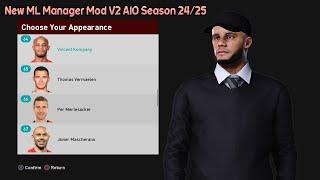 New ML Manager Mod V2 AIO Season 24/25 - PES 2021 & Football Life 2025