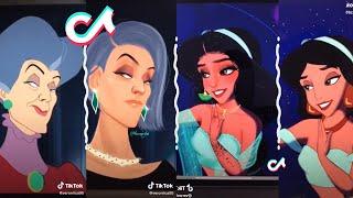Disney Princesses Glowup Tiktok Cartoon Art Tiktok Ironic Art Memes | Compilation Tik Tok