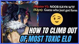 RANK 1 KAYN TEACHES HOW TO CLIMB OUT OF EMERALD ELO (THE MOST TOXIC ELO?!)