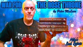 The War For The Rose Throne by Peter McLean Series Review & Reaction | Gangster Grimdark I Loved!