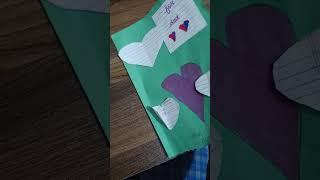 7 years old Daughter gifts her parents with a customized greeting card she prepared for them(2)