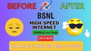 பிஎஸ்என்எல் internet speed settings August Month | Internet LTE | Bsnl APN |  BSNL Internet Techwood