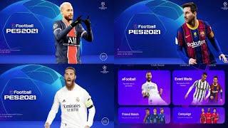 Patch pes 2021 mobile Ucl patch v5.3.0 android Best Graphics New Menu & Original Logo