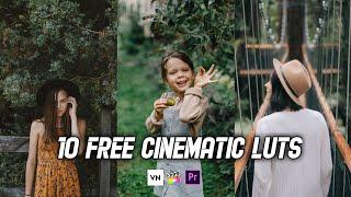 10 Free Cinematic Luts | VnVideo editor | premiere pro | fcpx | Vn lut