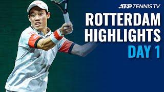 Nishikori Battles Auger-Aliassime; Murray in Action | Rotterdam 2021 Highlights Day 1