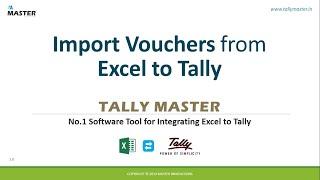 Import Vouchers from Excel to Tally - Tally Master App