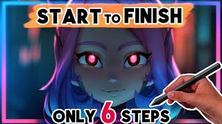 How to Paint a Character in 6 Steps – Illustration in Clip Studio (Tutorial Guide)